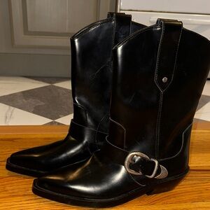 H&M Black Cowboy Boots